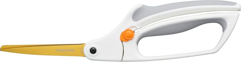Fiskars Easy Action Titanium Scissors, Spring-Assisted, Precision Ground Stainless Steel Blades, 8in - Image 1